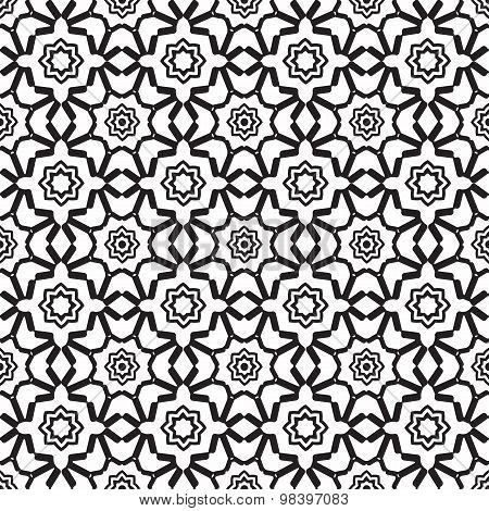 Geometric Floral Seamless Pattern