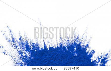 Colored powder.
