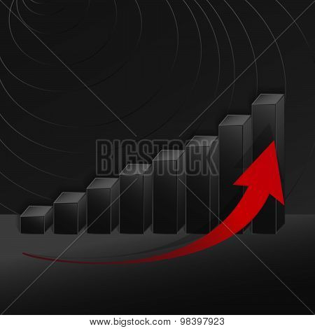 Growing graph with arrow