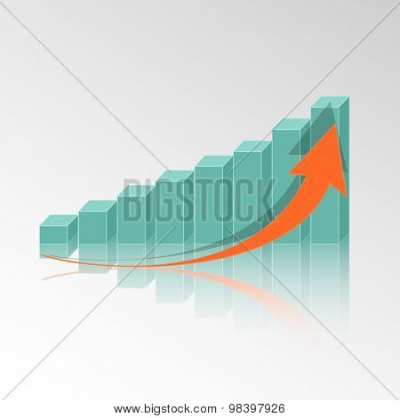 Growing graph with arrow