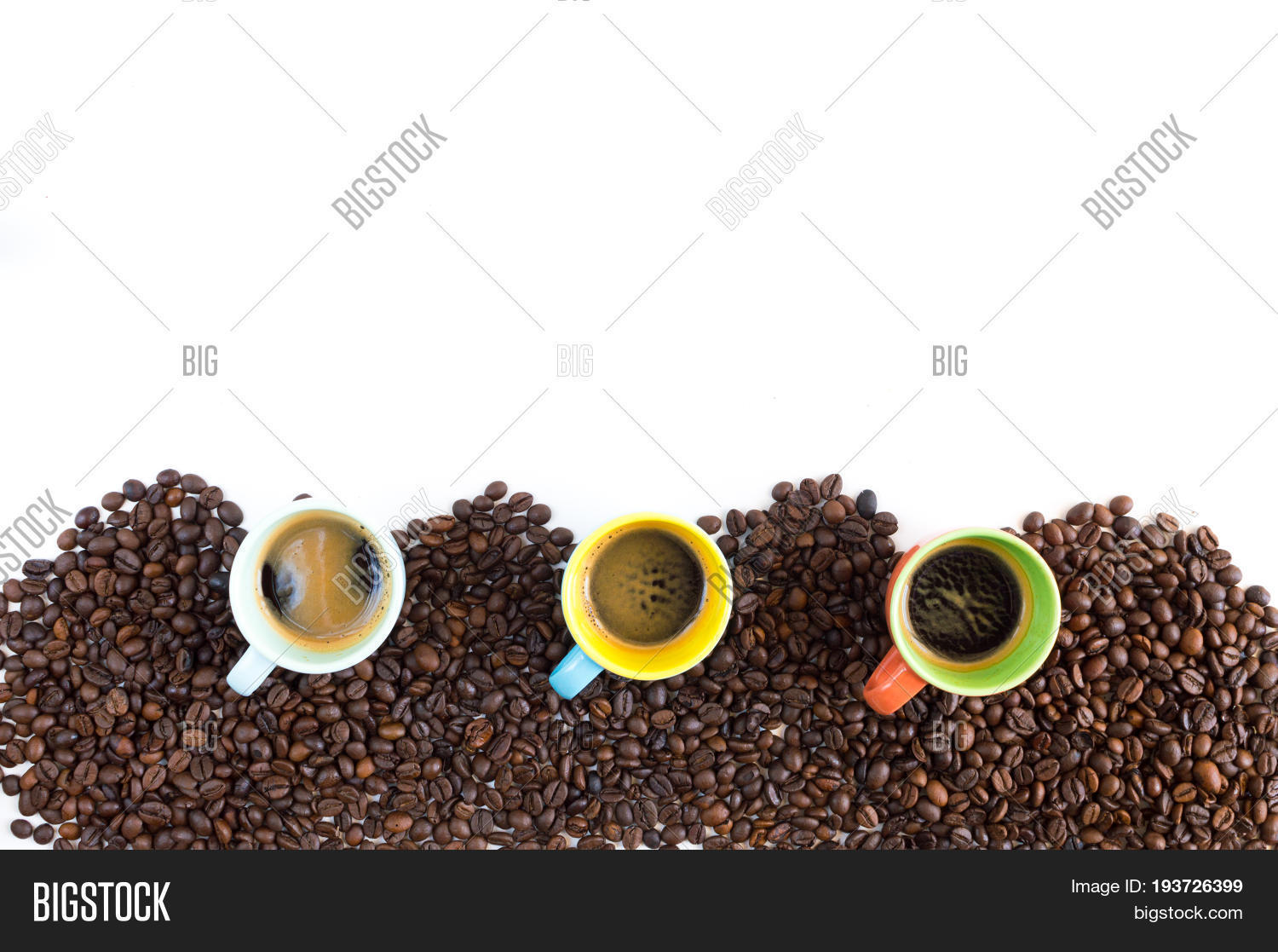 Colorful Coffee Cups Image & Photo (Free Trial) Bigstock