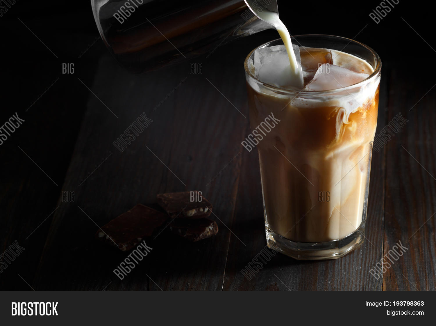 Iced Coffee Tall Glass Image & Photo (Free Trial) Bigstock