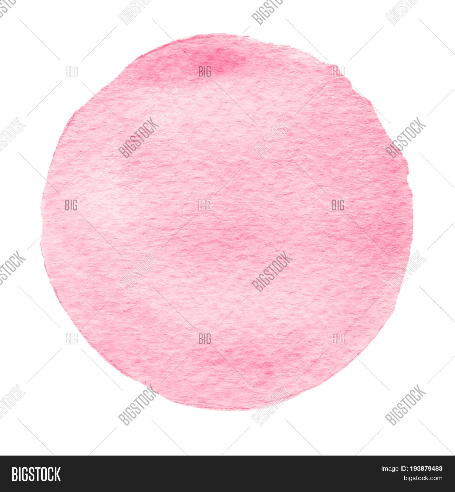 Pink Watercolor Circle Image & Photo (Free Trial) | Bigstock