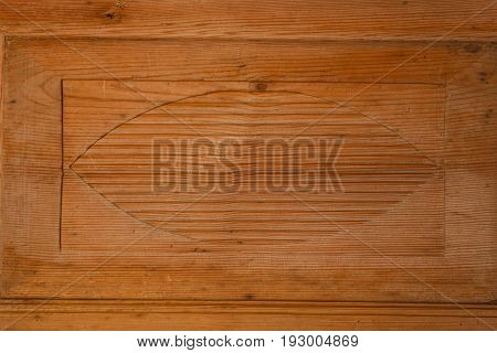 Textures patterns and backgrounds concept. Light old wooden wall detail board with decoration closeup