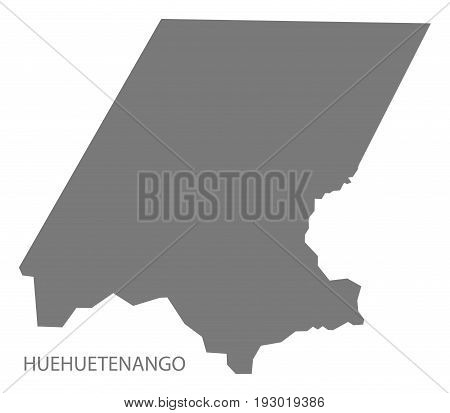 Huehuetenango Guatemala map grey illustration silhouette shape