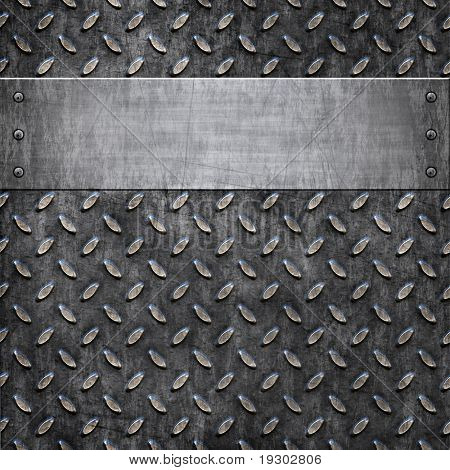 gamle beskidte og grungy diamond plate metal baggrund