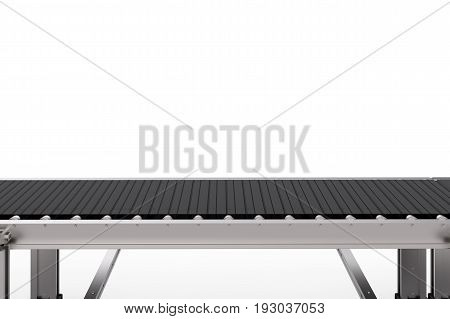 Rubber Conveyor Belt Isolated On White