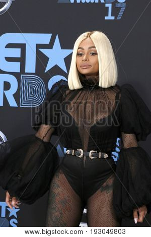 LOS ANGELES - JUN 25:  Blac Chyna at the BET Awards 2017 at the Microsoft Theater on June 25, 2017 in Los Angeles, CA