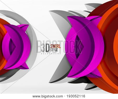 3D wave lines design. Dynamic effect abstract Illustration, modern pattern template