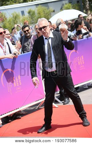 Jean Paul Gaultier - Styliste attend the 70th Anniversary photocall during the 70th annual Cannes Film Festival at Palais des Festivals on May 23, 2017 in Cannes, France. 