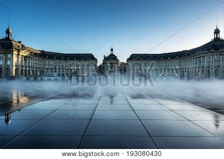 Place de la Bourse in Bordeaux south west France