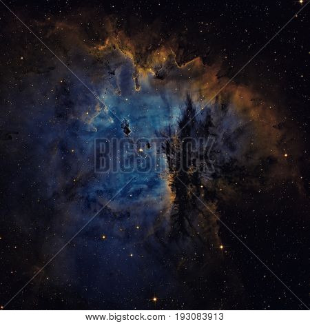 Pacman Nebula Is An Region In The Constellation Of Cassiopeia.