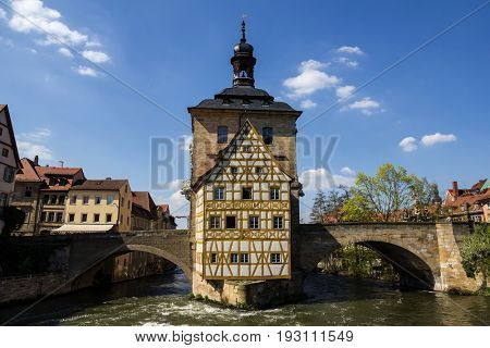 The old Town Hall in Bamberg, Germany.