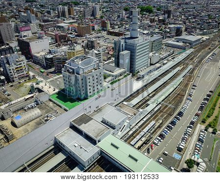 View Of Yamagata City In Tohoku, Japan