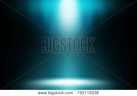 Spotlight blue stage show entertainment background Concpt entertainment.