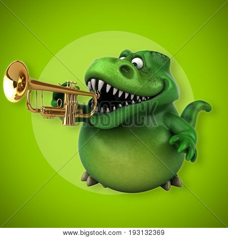 Fun Trex - 3D Illustration