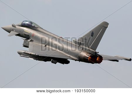 Italian Air Force Eurofighter Typhoon Fighter Plane