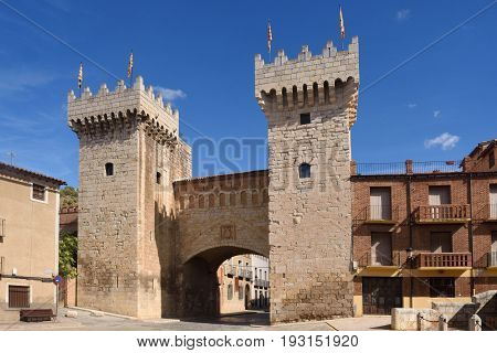 Puerta Baja (low Door) In Medieval Town Of Daroca, Zaragoza Province, Aragon,spain