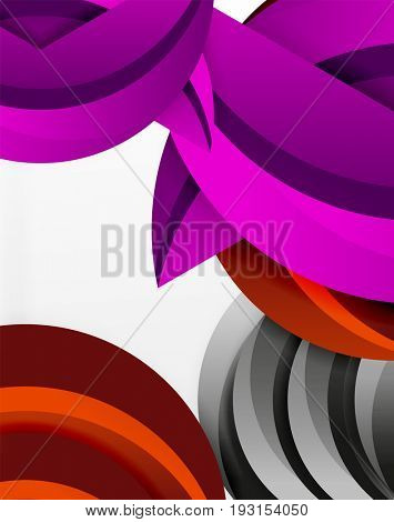 3D wave lines design. Dynamic effect abstract Illustration, modern pattern template