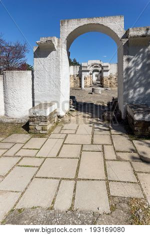 Ruins of Round (Golden) Church  of St. John, Preslav near The Second capital city of the First  Bulgarian Empire  Great Preslav, Bulgaria