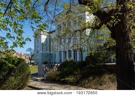 SHUMEN, BULGARIA - APRIL 10, 2017:  Building of Courthouse in city of Shumen, Bulgaria