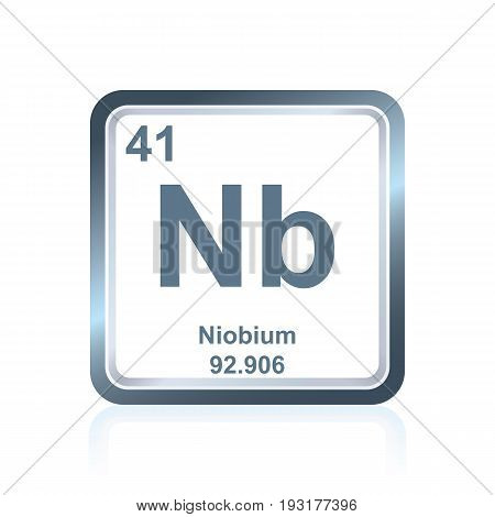 Chemical Element Niobium From The Periodic Table