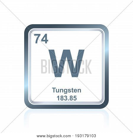 Chemical Element Tungsten From The Periodic Table