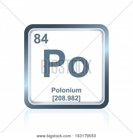 Chemical Element Polonium From The Periodic Table