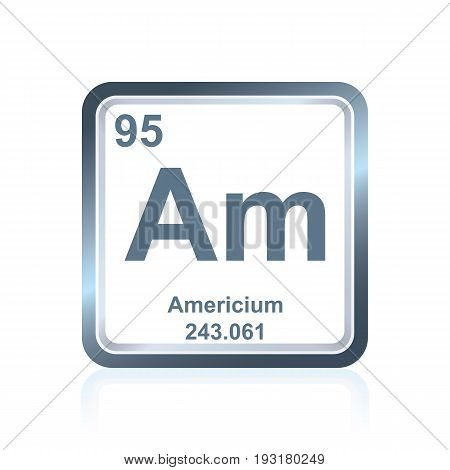 Chemical Element Americium From The Periodic Table