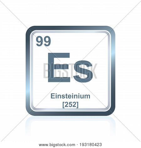 Chemical Element Einsteinium From The Periodic Table