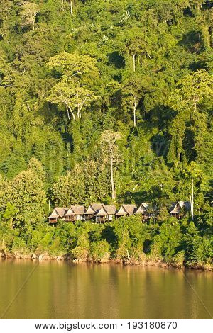 Landscape of Nong Khiaw and Ou river, Laos southeast asia