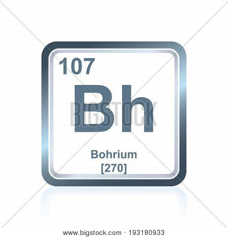 Chemical Element Bohrium From The Periodic Table