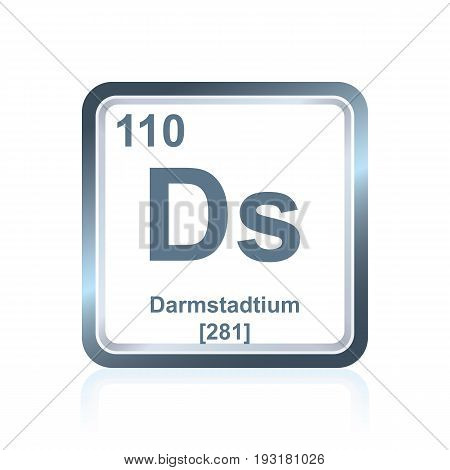 Chemical Element Darmstadtium From The Periodic Table