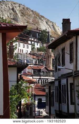 Ankara, Turkey - April 09, 2016: Traditional Ottoman Homes in Beypazari, Ankara, Turkey