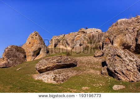 Geological Reservation Cheile Dobrogei located in Constanta county Romania