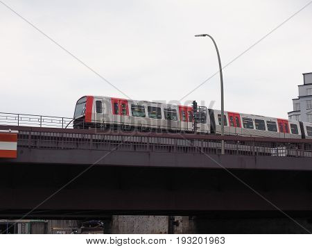 S Bahn (s Train) In Hamburg