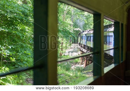 WILMINGTON, DE JUNE 15: View of The Wilmington and Western rail road is a heritage train line for visitors going on touristic excursions in Wilmington, Delaware on June 15, 2014