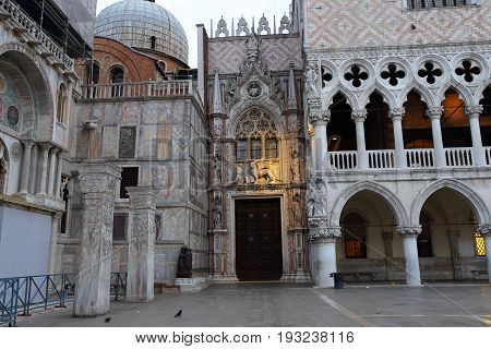 Carta Gate,Porta della Carta, San Marco square,