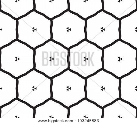 Vector honeycomb seamless pattern. Modern geometric texture. Hexagons astrobase print.