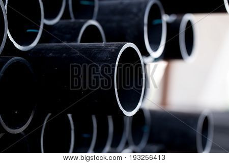 Black pipe tube HDPE potable storage pipe, HDPE pipeline.