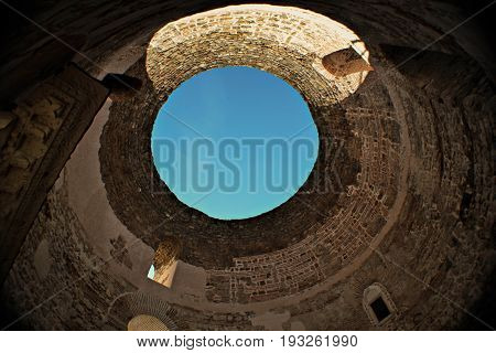 Ancient imperial antechamber Vestibul in Split, Croatia