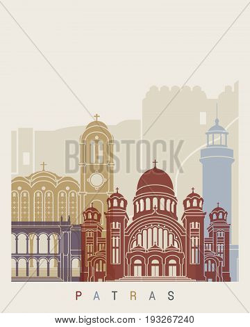 Patras Skyline Poster