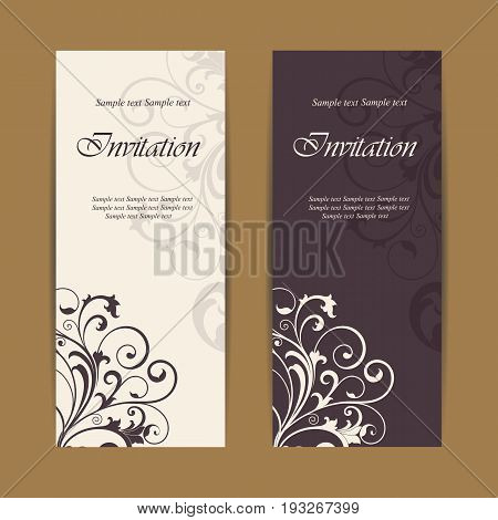 Wedding invitation and save the date cards. Also can be used as greeting cards birthday cards or party invitations.