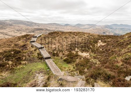 Boardwalk on Torc Mountain in Killarney National Park