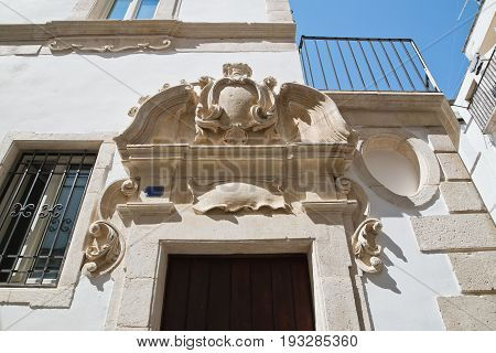 Historical palace of Martina Franca. Puglia. Italy.