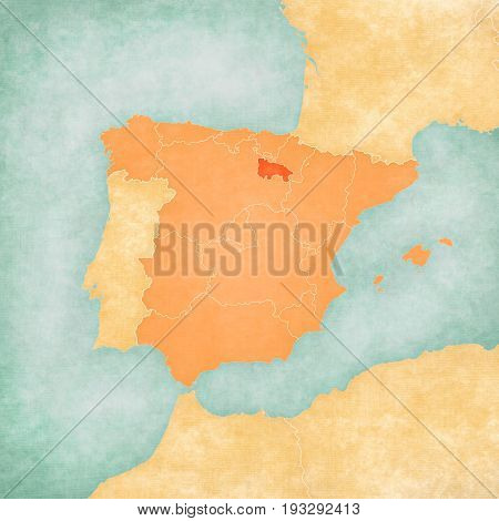 Map Of Iberian Peninsula - La Rioja