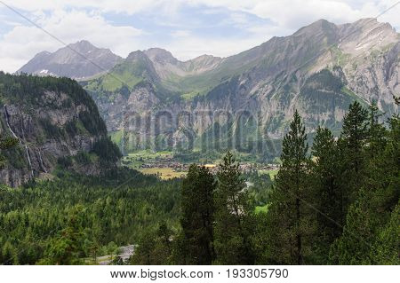 Impression of the Rugged Mountainous Scenery in Central Switserland.