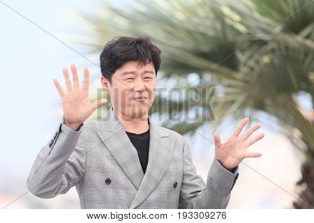  Kim Hee-won attends the 'The Merciless' photocall during the 70th annual Cannes Film Festival at Palais des Festivals on May 25, 2017 in Cannes, France. 