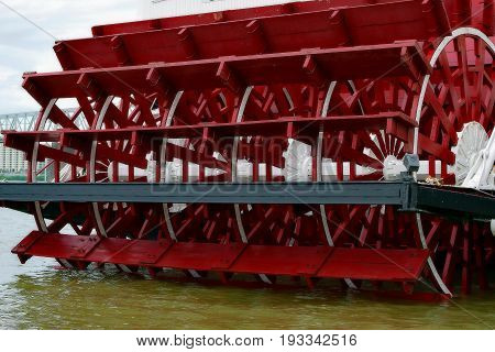 Paddleboat on the river in Louisville, Kentucky