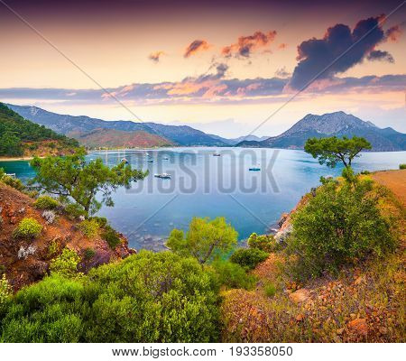 Picturesque Mediterranean Seascape In Turkey